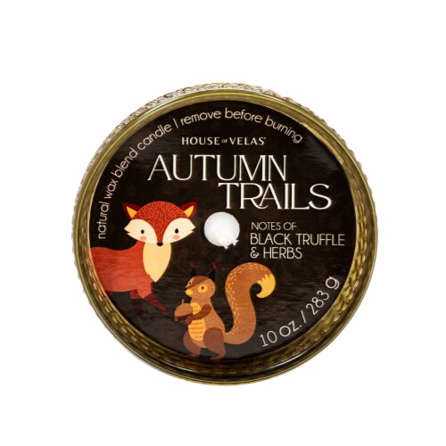 House of Velas Harvest Jar Candle Autumn Trails Perspective: top