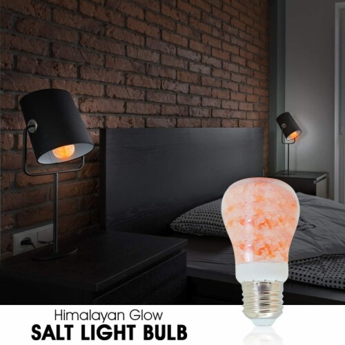 Himalayan Glow Salt LED Light Bulbs Warm Amber Glow Indoor Bulb 7 Watt Equivalent 4 Packs 1 King Soopers