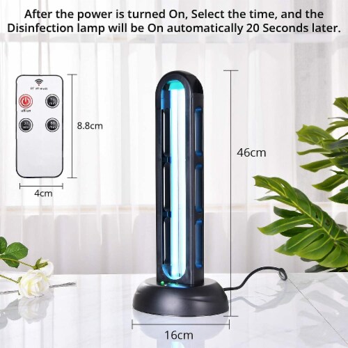 WBM Smart Wi Fi UV Light Sanitizer 3 Step Timing Remote Kills 99 of Germs Viruses Black 1 count Fry s Food Stores