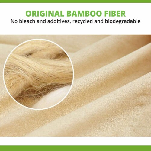 WBM Care Facial Tissue, No Fragrance & Dyes, 3-Ply Bamboo Paper, 150 Sheets/Pack, Pack of 3 Perspective: top