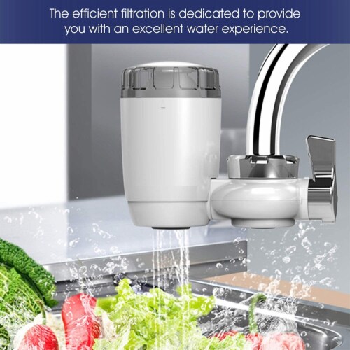 WBM Home Replacement Water Filter, Activated Carbon Filter, Purifies 99% | 2 Packs – White Perspective: top