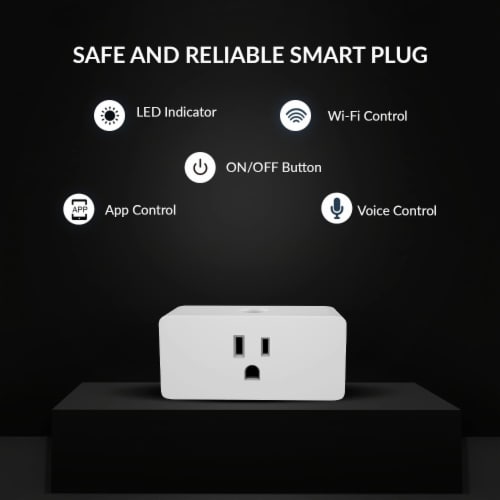 WI-FI Socket Voice Control Plug, Smart Home WiFi Outlet Compatible with  Alexa, 2 - Kroger