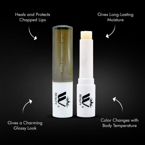WBM Chapstick, Natural Ingredients to Hydrate & Soften Lips, Color Changing Balm, 12 Pack Perspective: top