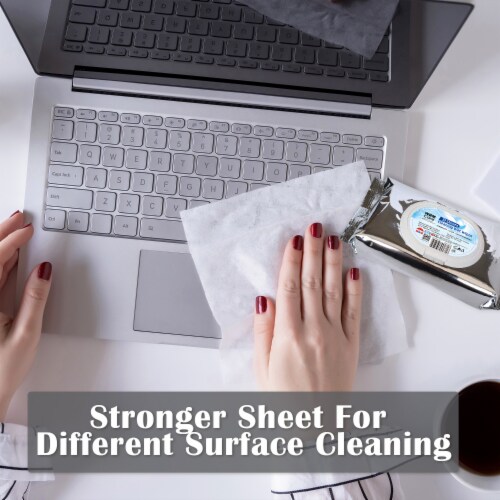Flushable Wet Wipes, Upgraded from Baby Tissues, 50 Sheets (pack of 3) Perspective: top