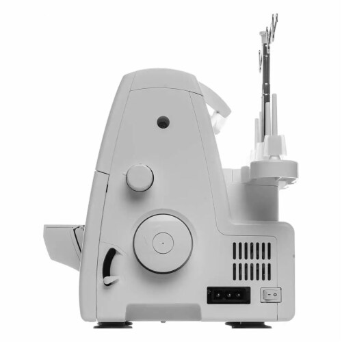 Singer S0100 Serger Overlock Machine w/Included Accessory Kit & Free Arm, White Perspective: top