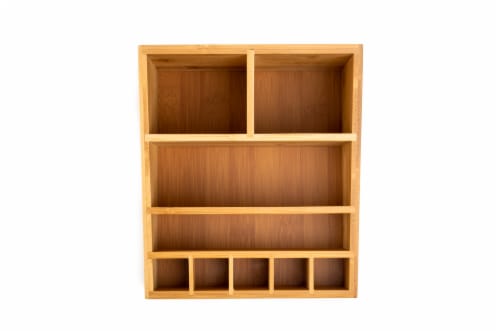 Core Home Medium Bamboo Vanity Organizer Perspective: top