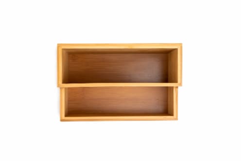 Core Home Small Bamboo Vanity Organizer Perspective: top