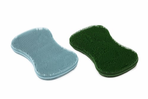 Core Home Silicone Sponges - Green/Blue Perspective: top