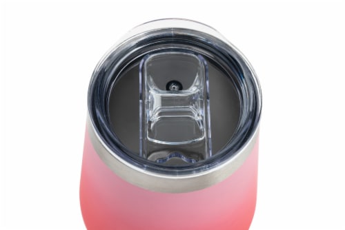Core Home Wine Tumbler - Pink Ombre Perspective: top