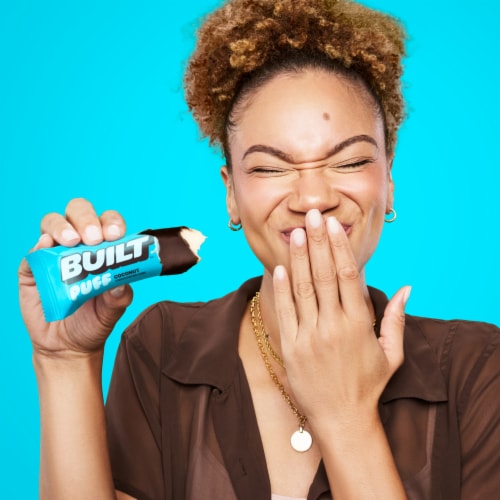 Built® Puff Coconut Protein Bar Perspective: top