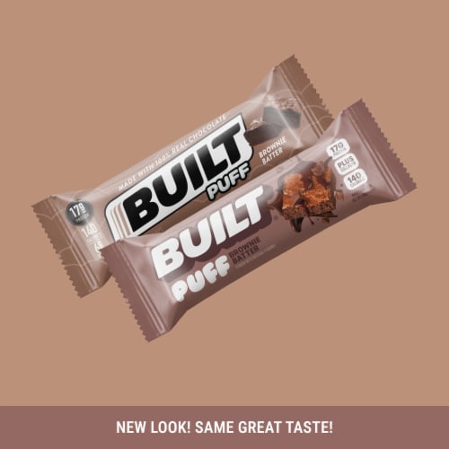 Built® Puff Brownie Batter Protein Bar Perspective: top