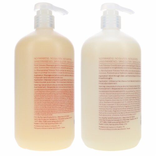 Verb Volume Shampoo 32 oz & Volume Conditioner 32 oz Combo Pack Perspective: top
