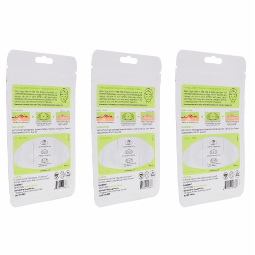 Avarelle Acne Cover Pimple Patch Frontline Essential 8 Oval Patches 3 Pack Perspective: top
