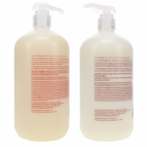 Verb Volume Shampoo 32 oz & Volume Conditioner 32 oz Combo Pack Perspective: top