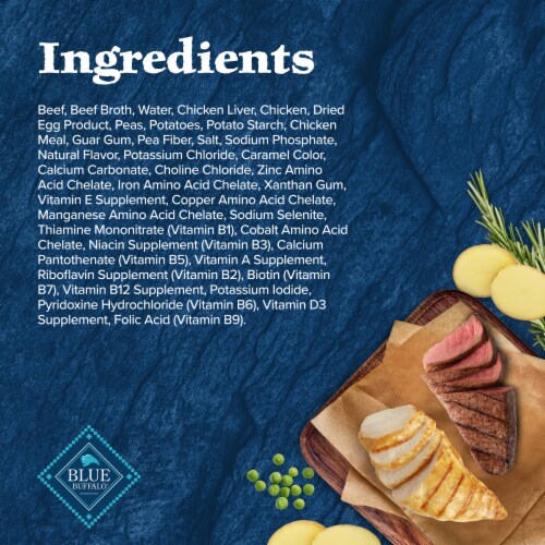 Blue Buffalo Wilderness High-Protein Adult Wolf Creek Stew Wet Dog Food Beef Perspective: top