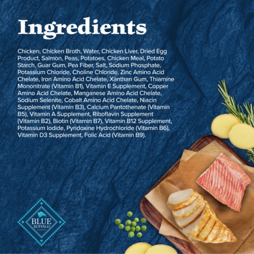 Blue Buffalo Wilderness Wolf Creek Stew High-Protein Wet Dog Food Hearty Salmon Stew in Gravy Perspective: top
