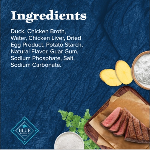 Blue Buffalo Wilderness Natural High-Protein Adult Wild Cuts Wet Dog Food Duck & Hearty Gravy Perspective: top