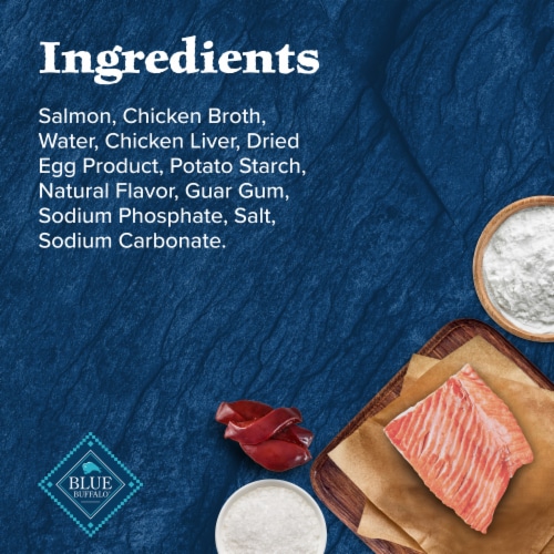 Blue Buffalo Wilderness Trail Toppers Wild Cuts High Protein Salmon Bites in Gravy Wet Dog Food Perspective: top