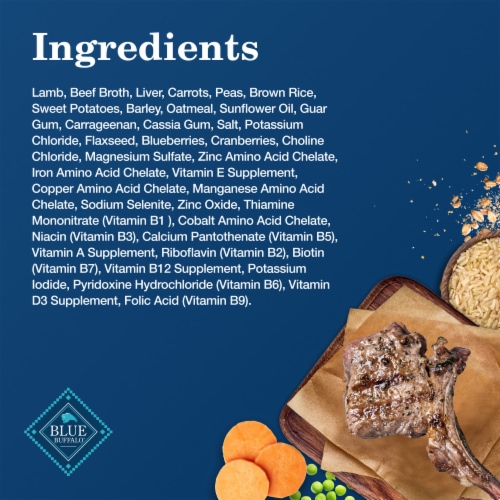 Blue Buffalo Homestyle Natural Adult Wet Dog Food Lamb & Garden Vegetables Perspective: top