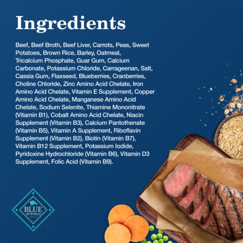 Blue Buffalo Homestyle Recipe Natural Beef Adult Wet Dog Food Perspective: top