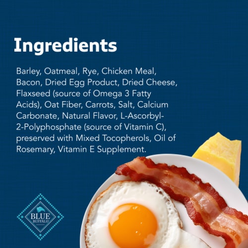 Blue Buffalo Health Bars Natural Bacon Egg & Cheese Crunch Dog Treats Biscuits Perspective: top