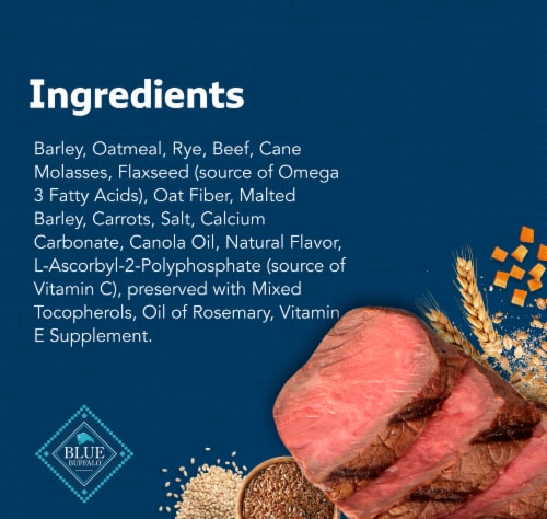 Blue Buffalo Health Bars™ Beef Natural Biscuit Dog Treats Perspective: top