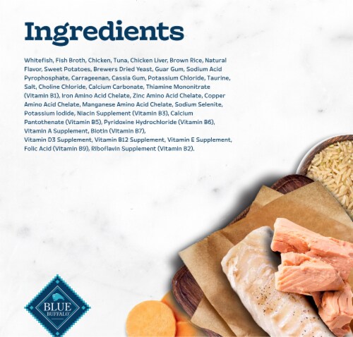 Blue Buffalo Tastefuls Ocean Fish and Tuna Entree Pate Wet Cat Food Perspective: top