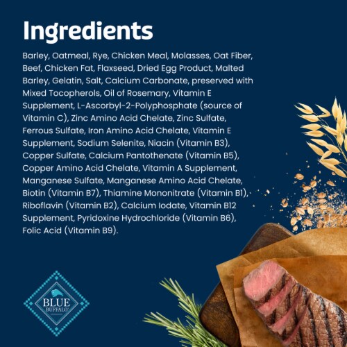 Blue Buffalo Bones Natural Beef Crunchy Dog Treats Large Dog Biscuits Perspective: top