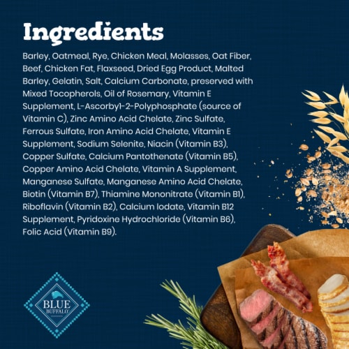 Blue™ Buffalo Bones Beef Flavored Mini Dog Biscuits Perspective: top
