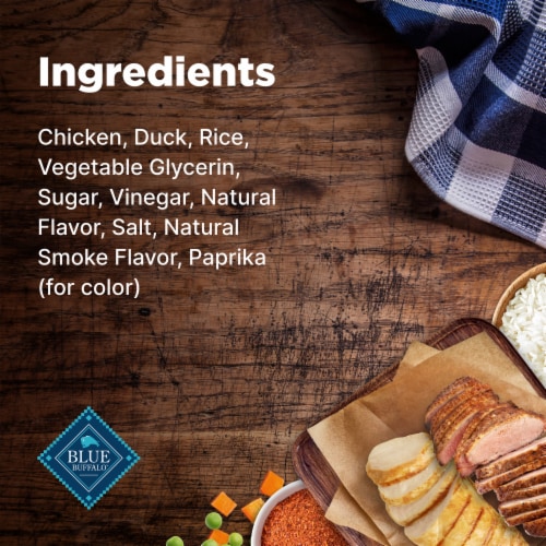 Blue Buffalo Nudges Jerky Cuts Natural Chicken and Duck Dog Treats Perspective: top