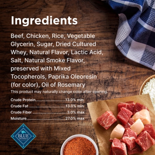 Blue Buffalo Nudges Grillers Natural Steak Dog Treats Perspective: top