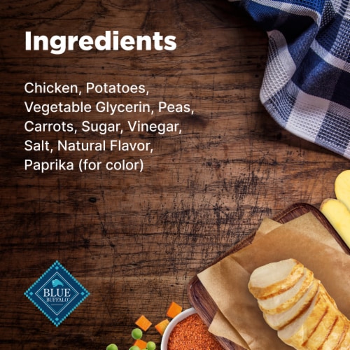Blue Buffalo Nudges Homestyle Natural Dog Treats Chicken Peas, and Carrots Perspective: top