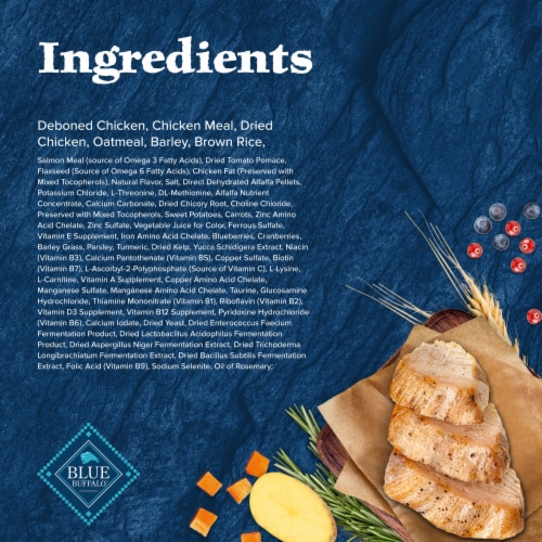 Blue Buffalo Wilderness Natural High-Protein Dry Food for Small Breed Adult Dogs Chicken Recipe Perspective: top