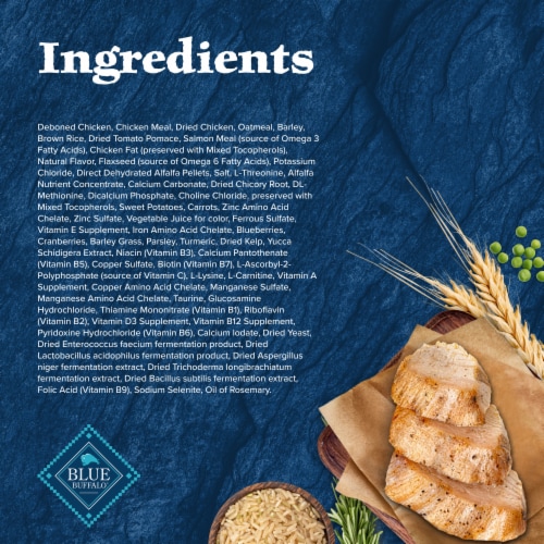 Blue Buffalo Wilderness High Protein Natural Chicken and Wholesome Grains Adult Dry Dog Food Perspective: top