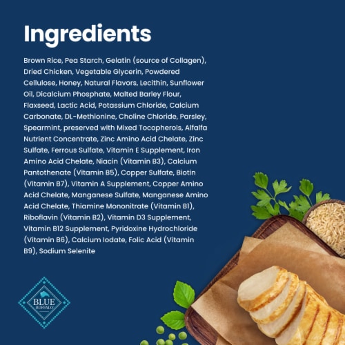 Blue Buffalo Dental Chews Small Natural Dog Treats Chicken & Spearmint Perspective: top