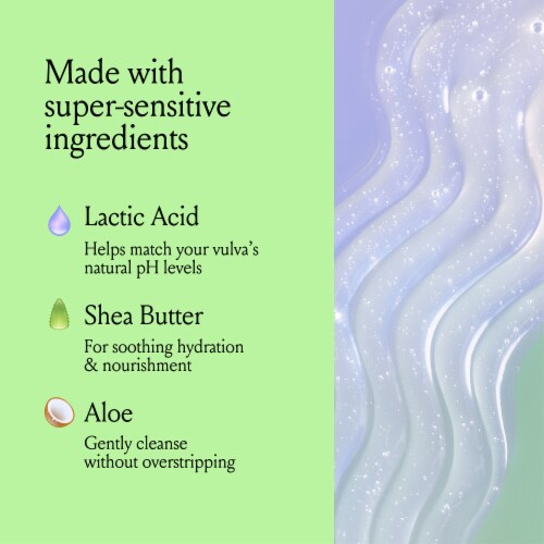 Billie V Smooth Shave Gel + Cleanser for Pubic Hair & Skin pH-Balanced Fragrance Free Perspective: top
