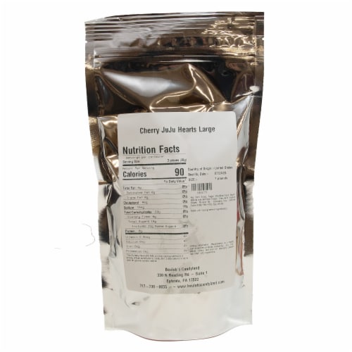 Beulah's Cherry Juju Hearts Bulk Candy Perspective: top