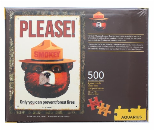 Smokey Bear 500 Piece Jigsaw Puzzle Perspective: top