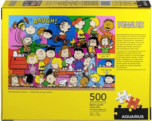 Peanuts Cast 500 Piece Jigsaw Puzzle Perspective: top