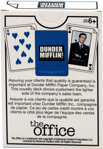 The Office Dunder Mifflin Playing Cards | 52 Card Deck + 2 Jokers Perspective: top