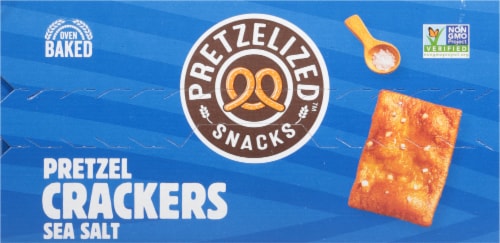 Pretzelized™ Pretzel Crackers - Sea Salt Perspective: top