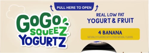 GoGo Squeez® Banana Yogurt Perspective: top