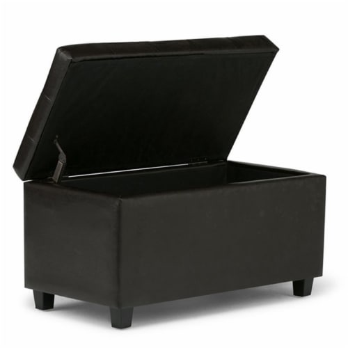 Simpli Home Cosmopolitan Storage Ottoman - Tanner Brown Perspective: top