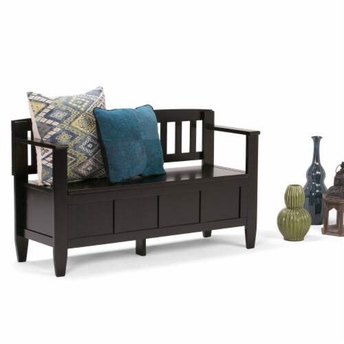 Simpli home brooklyn entryway storage bench deals