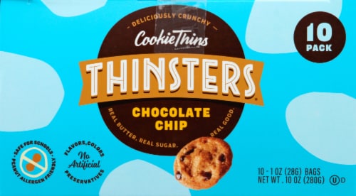 Thinsters® Chocolate Chip Cookie Thins Perspective: top