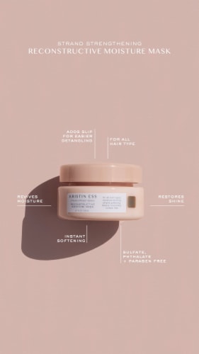 Kristin Ess Deep Conditioner Hair Mask With Shea Butter & Pea Protein For Dry Damaged Hair Repair Perspective: top