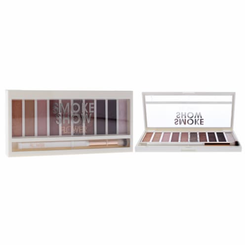 Flower ES1 Warm Natural Shimmer & Shade Eyeshadow Palette Perspective: top