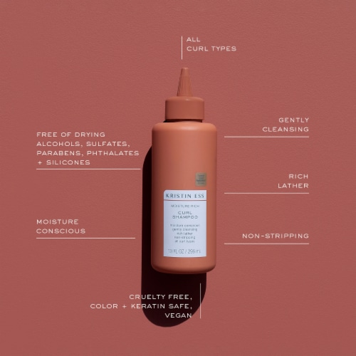 Kristin Ess Shea Butter Curly Hair Shampoo For Deep Moisture - Anti Frizz - Sulfate Free + Vegan Perspective: top