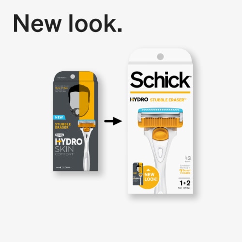 Schick Hydro Stubble Eraser 5-Blade Men's Razor Blade Refills Perspective: top