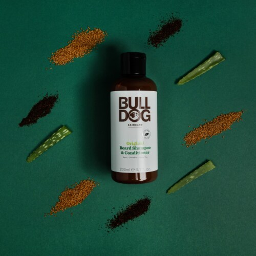 Bulldog Skincare and Grooming Original Beard Shampoo and Conditioner Perspective: top